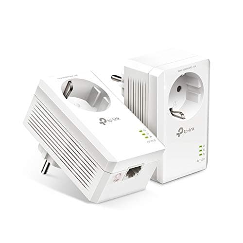 Image of TP-Link TL-PA7019P KIT AV1000 Gigabit Powerline Adapter with Socket (1x Gigabit Port, Plug and Play, Energy-Saving, Compatible with All Common Powerline Adapters) White