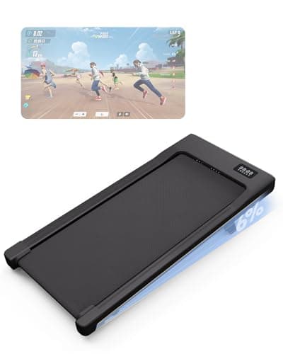 Image of Lacuffy Walking Pad with 6% Incline, Under Desk Treadmill Max 136kg, Walking Treadmill Smart App Control 2.5HP with AI Training and Multi-Runner Races