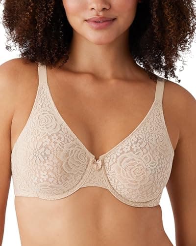 Image of Wacoal Women's Halo Underwire Bra Naturally Nude Beige 38 E
