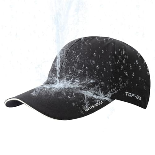 Image of TOP-EX Waterproof Baseball Cap for Running Golf Walking- Sun Rain All Weather Protection UV Reflective Breathable Outdoor Hat Navy M/L