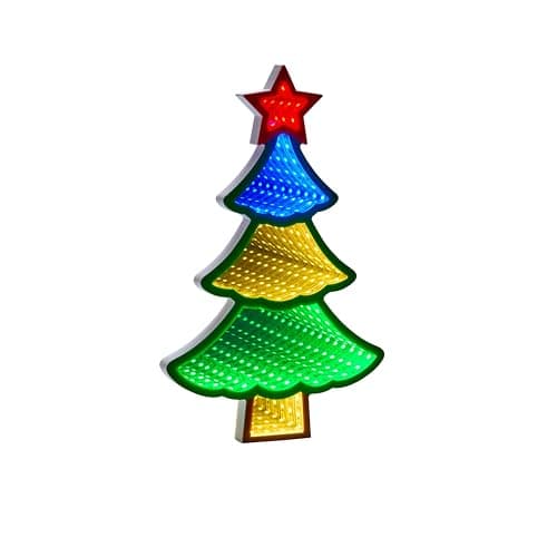 Image of Smart Garden TreeFinity 28 cm Tabletop Infinity Light – USB or Battery Powered LED Christmas Tree Decoration – Indoor Festive Tabletop Ornament