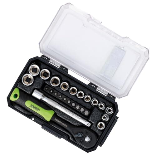 Image of Draper 24233 HI-TORQ Metric Socket and Bit Set, 1/4" Sq. Dr. (25 Piece)