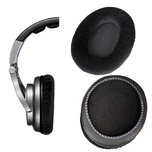 Image of V-MOTA Flannel Earpads HPAEC940 Compatible with Shure SRH940 Professional Reference Headset,Replacement Ear Cushions Repair Parts (Black)