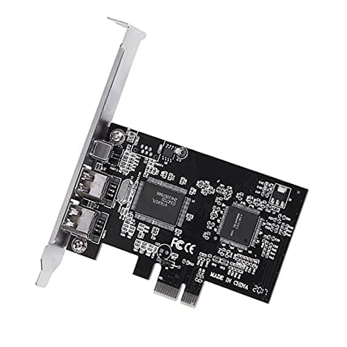 Image of Firewire PCI Express Card, PCI-E PCI Express Firewire 1394a IEEE 1394 Controller Card with Firewire Cable, Firewire Port Cards, Firewire Card 1394