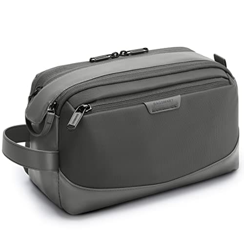 Image of BAGSMART Toiletry Bag for Men, Travel Wash Bag, Dopp Kit Water-Resistant Toiletries Accessories Organiser, Grey