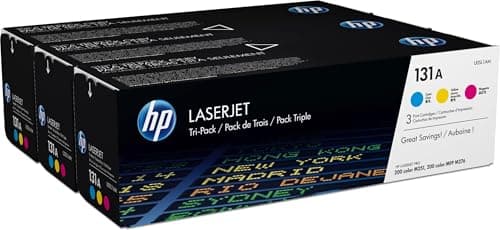 Image of HP Original 131A LaserJet Toner Cartridges Black/Cyan/Magenta/Yellow, Multipack of 4 - CF210/1/2/3A