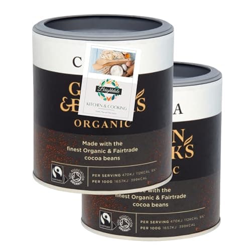 Image of Cocoa Powder Bundle Green & Blacks Organic Cocoa Powder 125g 2 Pack + Brightdale Kitchen Booklet