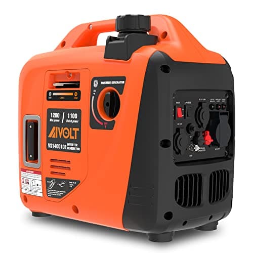 Image of AIVOLT 1200W Petrol Inverter Generator 4 Stroke Portable Silent Suitcase Generator for Camping, Home Use - True Sine Wave, Super Lightweight, Ultra Quiet