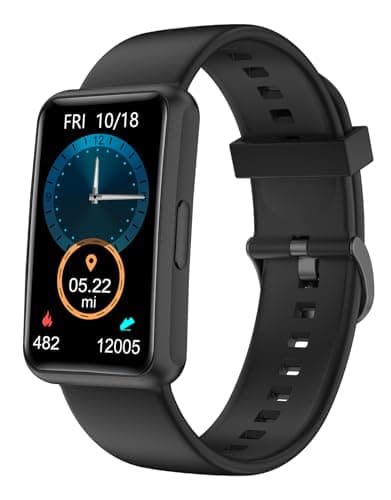 Image of HUAKUA Pedometer Watch (No Bluetooth,No App) 1.47inch Touch Screen Smart Watch Fitness Tracker Step Counter Watch with Step Tracker,Calorie Tracker,Sleep Monitor,Alarm Clock,Waterproof IP68,Stopwatch