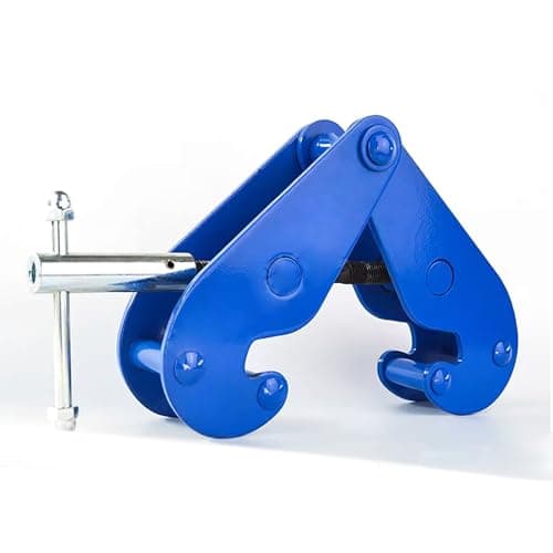 Image of Heavy Duty Vertical Beam Clamp, 22046Lb Load Capacity, Adjustable 3.5In-12.6In Opening, Ideal for Lifting & Stabilizing Beams, 10T Heavy Lifting Equipment,10T/22046lb