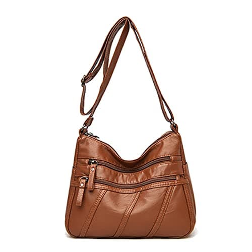 Image of ANPTER Soft PU Leather Shoulder Bag Fashion Crossbody Bag for Women Shoulder Handbag for Ladies is Suitable for Dating Shopping Vacation Travel or Daily Use (Cross Body Bag for Brown)