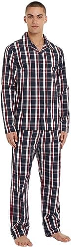 Image of Tommy Hilfiger Ls Woven Pyj Set