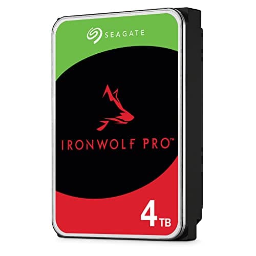 Image of Seagate IronWolf Pro, 4 TB, NAS Internal Hard Drive, CMR 3.5 Inch, SATA 6 Gb/s 7,200 RPM, 256 MB Cache, for RAID Network Attached Storage, 3 years Rescue Services, FFP (ST4000NE001)