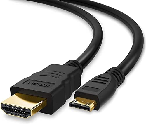 Image of DragonTrading HDMI to Mini HDMI Cable for Canon EOS 250D, 90D, 80D, RP, R, 6D Mark II, 5D Mark IV, 4000D, Nikon D3500, D7500, D850, PowerShot G1 X Mark III – 1.5M High-Speed Mini HDMI Cable