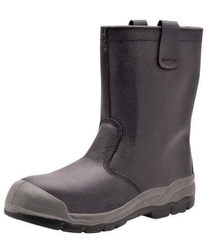 Image of Portwest FW13BKR38 Steelite Rigger Boots with Scuff Cap - Black, 5 UK (38 EU)