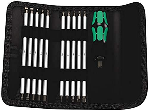 Image of Wera 05002990001 Vario 88/1 Combination Blades Screwdriver Set in Pouch, 11-Piece with x 175 mm Blades, Black