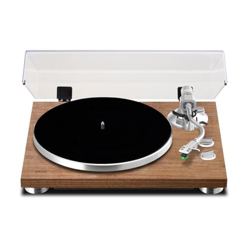 Image of TN-400BT-X HiFi Bluetooth Turntable with Belt Drive (33/45/78 rpm, MM Pickup, Aluminium Die-Cast Plate) Walnut Brown