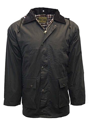 Image of WALKER AND HAWKES - Men's Wax Unpadded Benson Jacket - Navy - Large