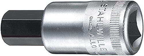 Image of Stahlwille 03450034 54A Chrome Alloy Steel INHEX Socket, 1/2 inch Drive, 9/16 inch Size, 60 mm Length, Pack of 5