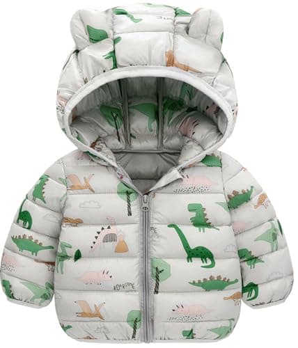 Image of Happy Cherry Baby Winter Coat Warm Outerwear Puffer Jacket Boys 6-12Months