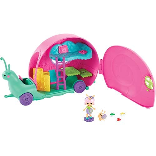 Image of Enchantimals Slow-Mo Camper Vehicle Playset with SAXON Snail Doll