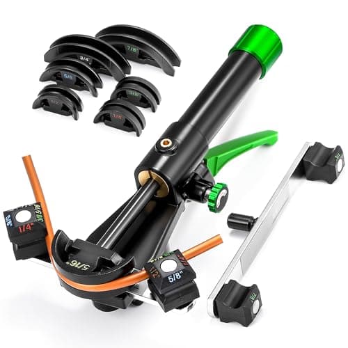 Image of Bonvoisin Hydraulic Tubing Bender Kit 1/4"-7/8" Copper Tube Bender HVAC Pipe Bender Tool Set 90° Bend with 7 Dies for Refrigerator Air Conditioner Repair