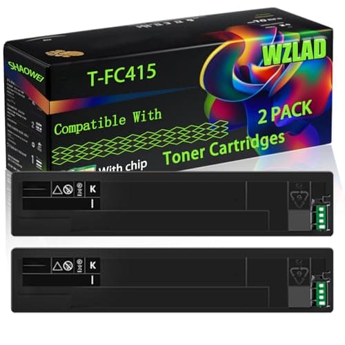 Image of WZLAD T-FC415 Compatible for Toshiba Toner Cartridges with Chip E-Studio 2515 AC 4515 AC 3015 AC 5015 AC 3515 Printers (2 Pack Black)