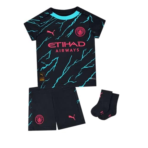 Image of Manchester City Kids Third Baby Kit 2023/24 Season - Dark Navy - Size: 12-18 Months
