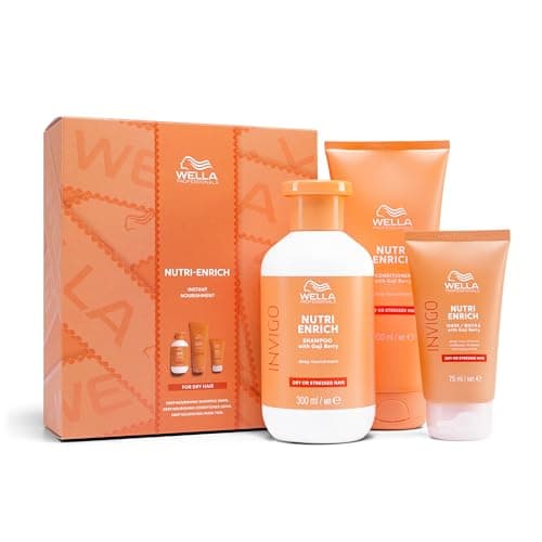 Image of Wella Professionals Invigo Nutri-Enrich - Includes Shampoo, Conditioner and Hair Mask for Dry Damaged Hair, Repair & Strengthen Dull Hair - Perfect for Christmas