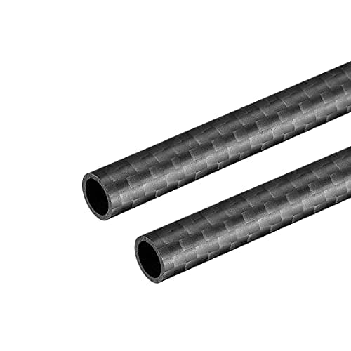Image of sourcing map Carbon Fiber Tube 8x6x330mm for RC Airplane Quadcopter Black Tube 3K Roll Wrapped Matt Surface 2pcs