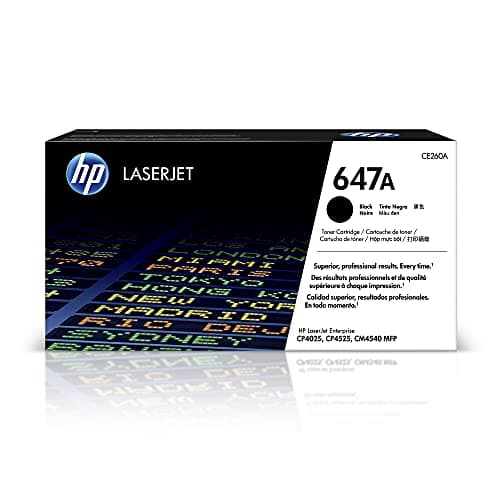 Image of HP CE260A 647A Original LaserJet Toner Cartridge, Black, Single Pack