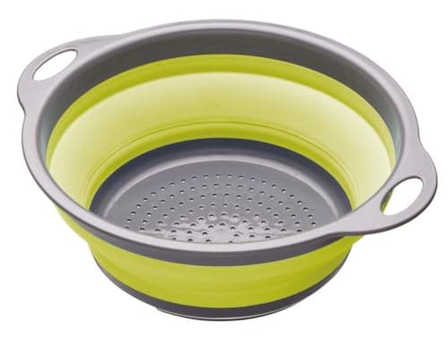 Image of Colourworks 2.8 Litres Collapsible Colander, 24 cm - Green