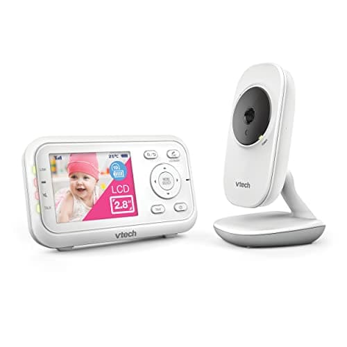 Image of VTech VM3250 Video Baby Monitor with Camera,300m Long Range, Baby Monitor with 2.8" LCD Screen,Up to 19-hr Video Streaming,Night Vision,Secured Transmission,Temperature Sensor,Soothing Sounds,2X Zoom