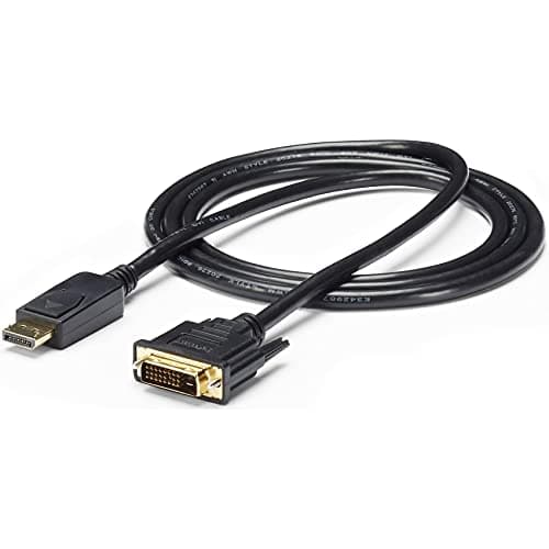Image of StarTech.com 6ft (1.8m) DisplayPort to DVI Cable, DP to DVI-D Video Adapter Converter Cable, Replacement for DP2DVIMM6