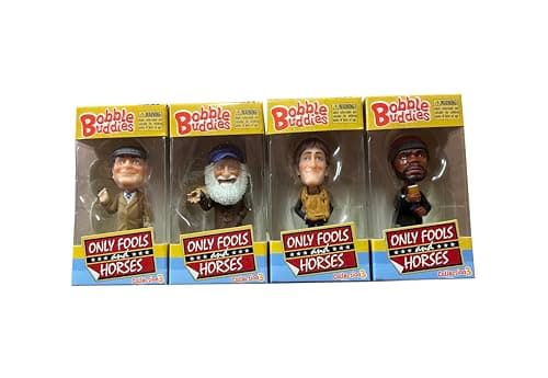 Image of Sporting Profiles Only Fools and Horses To Hull and Back Mini Bobblehead Set – 4-Piece Gift Box Featuring Del Boy, Rodney, Uncle Albert & Denzil