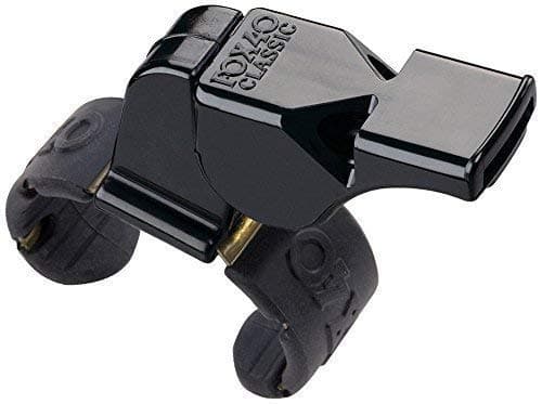 Image of Fox 40 Multi Sports Official Referee Accessory Classic Fingergrip Whistle Black