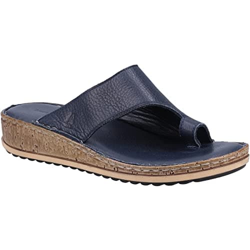 Image of Hush Puppies Ladies Elissa Toepost Sandal, Navy, 4