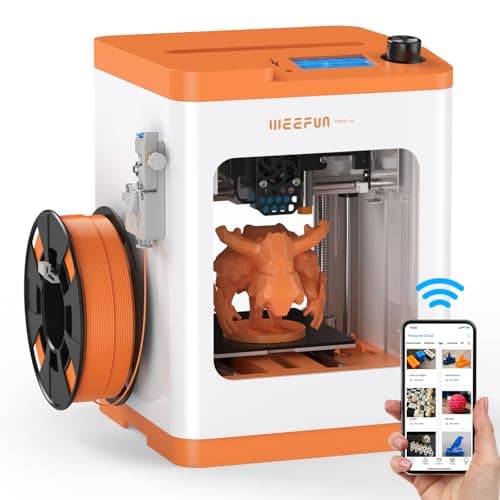 Image of TINA2S 3D Printer, WEEFUN 3D Printers for Beginners, WiFi Printing Mini 3D Printer Fully Assembly, Auto Leveling 3D Printers for Kids, Silent Print, Fully Open Source DIY 3D Printing for Home, School