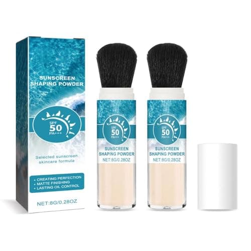 Image of Ninnyi 2 Pcs SPF 50 Mineral Sunscreen, Mineral Magic Powder for Sun Protection & Oil Controlling