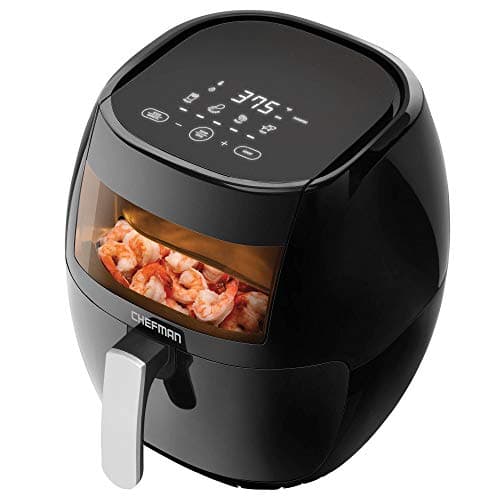 Image of Chefman TurboFry Touch XL 7.7-litre Air Fryer with Viewing Window & Advanced Digital Display, Fry with Less Oil for Healthy Food,Adjustable Temperature Control,Cooking Presets & Dishwasher-safe Basket