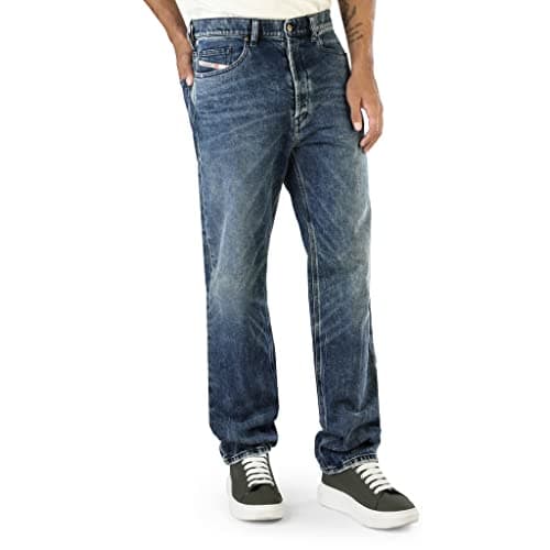 Image of Diesel Men's D-macs L.32 Jeans, 01 Blue Denim, 32