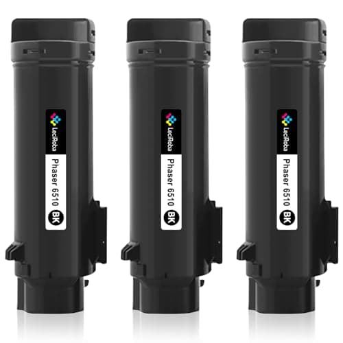 Image of LeciRoba 6510 6515 Toner for Xerox Phaser 6510 Xerox WorkCentre 6515 Toner Cartridges 106R03480 106R03690 106R03691 106R03692 106R03477 106R03478 106R00 3479 106R03476 (BK:5500pages, 3- Black)