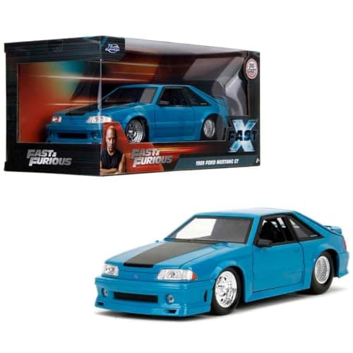 Image of Jada Toys Fast & Furious Ford Mustang GT 1:24, Quiet Shade Clematis Blue
