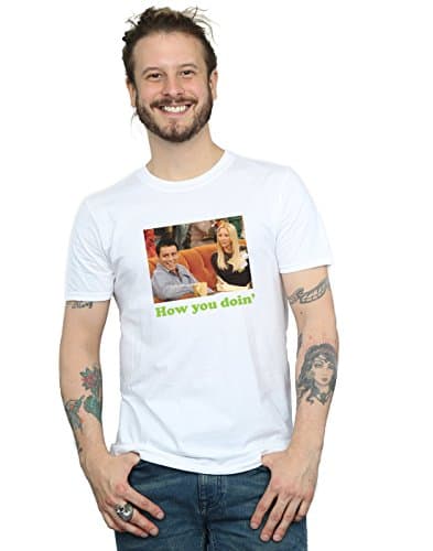 Image of Absolute Cult Friends Men's How You Doin T-Shirt White XX-Large