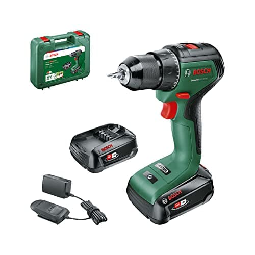Image of Bosch Home and Garden Home and Garden UniversalDrill Cordless Screwdriver 18V-60 with 2 Batteries and 18V System - Black