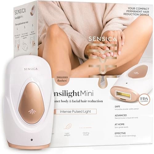 Image of Sensica Sensilight MINI IPL Hair Removal Device – Compact Plug-in RPL™ Advanced Technology for Women & Men – Painless At-Home Hair Reduction for Face, Facial Areas & Full Body