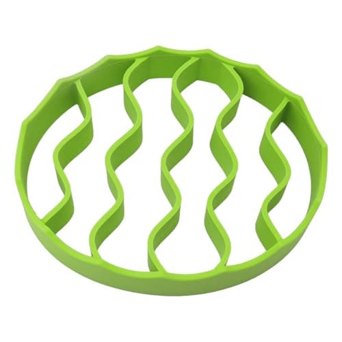 Image of Silicone Roasting Rack For Slow Cooker, Multi-Functional Grill Rack With Grease Discharge - Food-Grade Silicone For Baking Steaming Pressure Cooking - 6.81x7.91x1.34in / 17.3x20.1x3.4cm 164g
