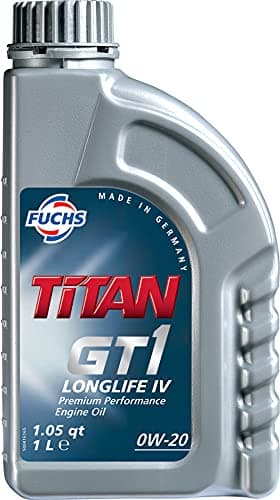 Image of Fuchs Titan GT1 Longlife IV 0W-20 0W20 Premium Performance Engine Oil (601411434) - 1 Litre 1L