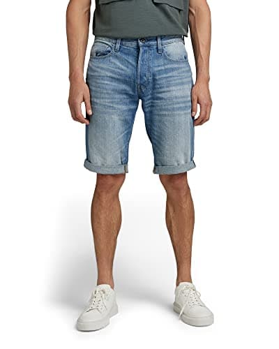 Image of G-Star Men's 3301 Denim Shorts, Blue (lt aged D07432-8973-424), 40