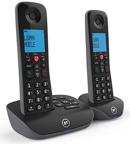 Image of BT Essential Cordless Landline House Phone, Nuisance Call Blocker, Call Block button, Answer Machine, Twin Handset Pack